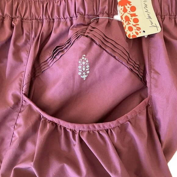 FP Movement Women's Get Your Flirt On Shorts Size MEDIUM Rose Clove Color NWT - Picture 11 of 12